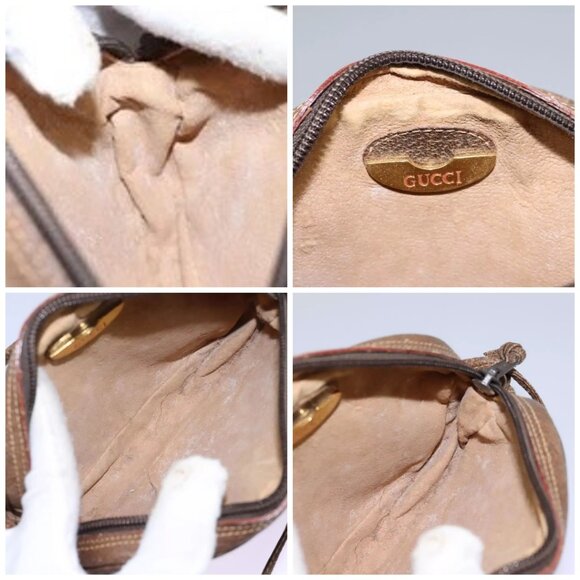 GUCCI GG Plus Supreme Shoulder Bag PVC Leather Beige Auth - Picture 15 of 16